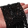 Natural Black Tourmaline Beads Strands G-I389-A30-A-1