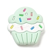 Cake Food Grade Eco-Friendly Silicone Focal Beads SIL-C004-02C-1