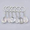 Natural Quartz Crystal Keychain G-T104-32C-1