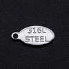 Non-Tarnish 201 Stainless Steel Charms STAS-S105-T804-1