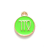 Alloy Enamel Pendants X-ENAM-S124-01A-06B-2