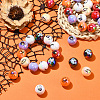 50Pcs Halloween Theme Plating Acrylic Beads OACR-CJ0002-21-6