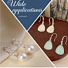 2 Pairs Rhodium Plated 925 Sterling Silver Micro Pave Cubic Zirconia Earring Hooks STER-BBC0007-09-6