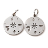 304 Stainless Steel Charms STAS-D050-07P-14-1