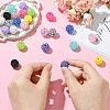 24Pcs 12 Colors Resin Rhinestone Beads RESI-YW0003-13-5