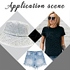 Glitter Crystal Hotfix Rhinestone RGLA-WH0003-02-5