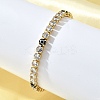 Brass Enamel Link & Charm Bracelets BJEW-Z094-02G-02A-2