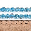 Luminous Handmade Gold Foil Glass Beads Strands FOIL-N029-01G-5