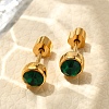 Ion Plating(IP) 304 Stainless Steel Stud Earrings EJEW-A118-14G-01-1