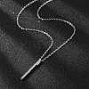 304 Stainless Steel Cubic Zirconia Pendant Necklaces NJEW-P167-24P-3