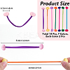 7Pcs 7 Styles Candy Color Acrylic Heart Hair Ties OHAR-CP0001-22B-2