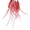 Iron Woven Web/Net with Feather Pendant Decorations LS-AJEW-P097-11-3