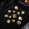 12Pcs 6 Style 201 Stainless Steel Pendants STAS-UN0020-22G-4