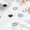 8Pcs 4 Colors Alloy Pendants FIND-LP0005-72P-1