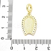 Brass Micro Pave Cubic Zirconia Virgin Mary European Dangle Charms KK-D325-27G-02-3
