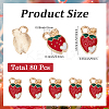 80Pcs Alloy Enamel Charms ENAM-SC0007-13-2