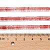 Cherry Quartz Glass Beads Strands G-Z110-A28-2x4mm-5