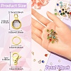 40Pcs 304 Stainless Steel Glass Charms STAS-YW0002-99-3