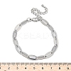 304 Stainless Steel Cable Chain Bracelets for Women BJEW-U038-01P-5