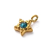304 Stainless Steel Rhinestone Charms STAS-I331-26G-3