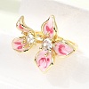 Barss Enamel Cuff Open Rings for Women KK-CBA1C83-01B-G-3