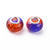 Crackle Two Tone Resin European Beads RPDL-T003-06A-2