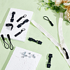30 Sets 3 Styles Plastic & Nylon Detachable Zipper Slider Puller FIND-NB0005-60-4