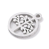 Non-Tarnish 304 Stainless Steel Charms STAS-K286-01D-P-2