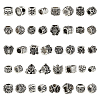 120Pcs 20 Style Tibetan Style Alloy European Bead Enamel Settings TIBE-PH0002-01-1