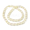 Electroplate Glass Beads Strands EGLA-H103-FR01-2