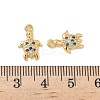 Brass Micro Pave Cubic Zirconia Charms X-KK-C099-01K-G-3
