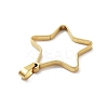 304 Stainless Steel Open Back Bezel Pendants STAS-Z091-05G-07-2