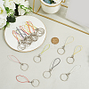 40Pcs 8 Colors Nylon Cord with Zinc Alloy sleeve Mobile Straps FIND-GF0008-37-3
