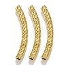 304 Stainless Steel Curved Tube Beads LS-STAS-M071-03G-G-1