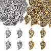 40Pcs 2 Colors Tibetan Style Alloy Pendants TIBEP-YW0002-11-2