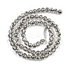 Electroplate Transparent Glass Beads EGLA-B013-02A-PL16-2