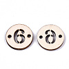 Unfinished Natural Poplar Wood Links Connectors WOOD-S045-138A-6-2