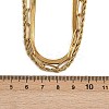 304 Stainless Steel Rope Chain 3 Layer Necklaces for Women LS-NJEW-A057-02B-G-3