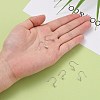 Anti-Tarnish Rhodium Plated 925 Sterling Silver Earring Hooks STER-E041-14P-6