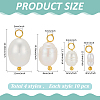 40Pcs 4 Styles Natural Cultured Freshwater Pearl Pendants PALLOY-ME00011-2