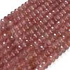 Natural Strawberry Quartz Beads Strands G-C280-A18-02-2