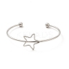 Star 201 Stainless Steel Cuff Bangles for Women Girls STAS-K247-01P-1