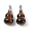 Natural Tiger Eye Pendants G-G846-02P-03-2