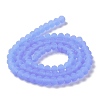 Imitation Jade Solid Color Glass Beads Strands EGLA-A034-J4mm-MD03-3