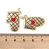 Golden Plated Alloy Enamel Pendants ENAM-Z017-07G-3