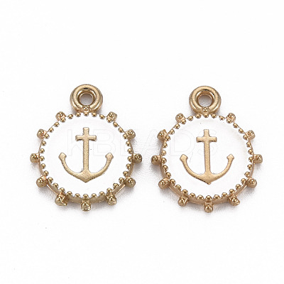 Alloy Enamel Pendants ENAM-N055-016E-NR-1