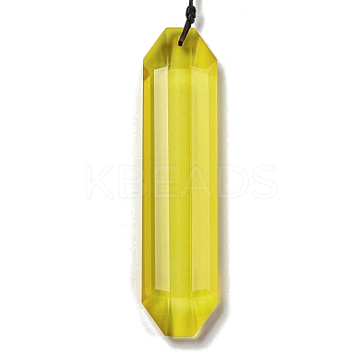 Glass Rectangle Hanging Suncatchers HJEW-P018-C02-1