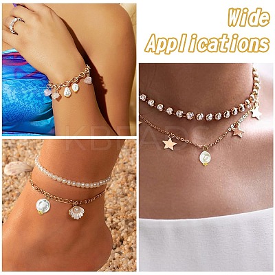 65Pcs 13 Styles ABS Plastic Imitation Pearl Pendants PALLOY-CJ00169-1