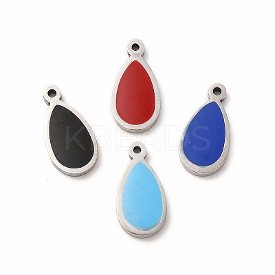 304 Stainless Steel Enamel Charms STAS-A078-05P-1