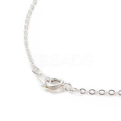 Natural Rose Quartz Geometry Pendant Necklace NJEW-JN04239-01-1